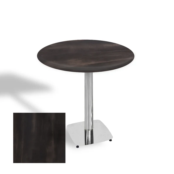 Tokyo Yuvarlak Masa (Kromnikel) Çap 70cm - (Werzalit, Wermodin ve Allzalit Tabla) - Rocked ürün görseli 1