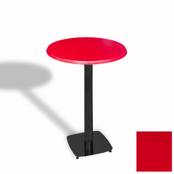 Bistro Masa Tokyo ESB - (Werzalit, Wermodin ve Allzalit Tabla 60 cm çap) - Kırmızı ürün görseli 1
