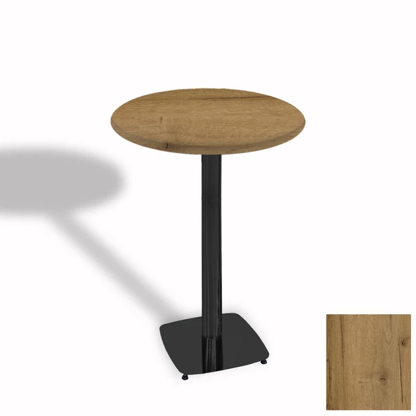 Bistro Masa Tokyo ESB - (Werzalit, Wermodin ve Allzalit Tabla 70 cm çap) - Canyon Palace Oak ürün görseli 1