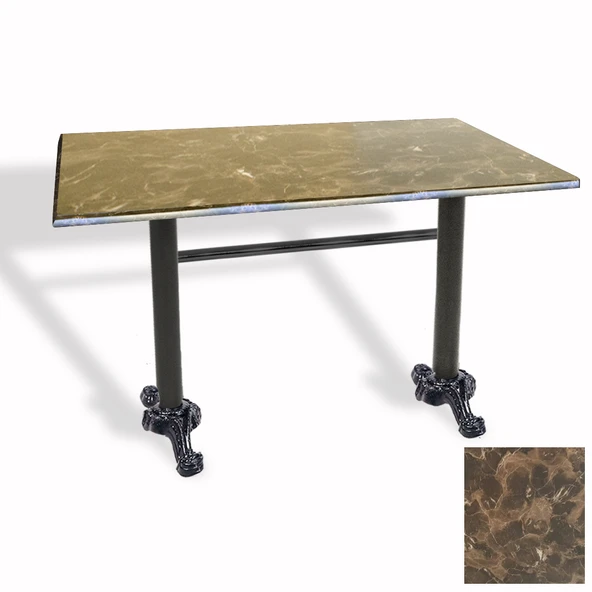 Çipa Döküm Ayak Masa 70x120 cm - (Werzalit, Wermodin ve Allzalit Tabla) - Karacabey Mermer ürün görseli 1