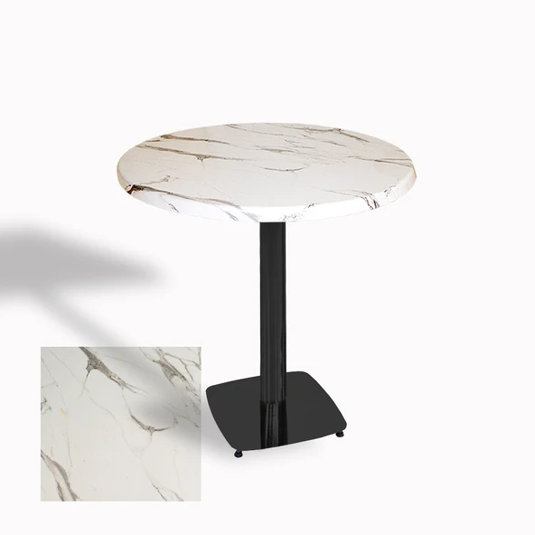 Tokyo Yuvarlak Masa (ESB) Çap 80cm - (Werzalit, Wermodin ve Allzalit Tabla) - Afyon Mermer ürün görseli 1