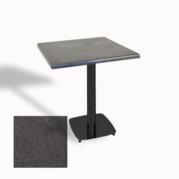 Tokyo Kare Masa (ESB) 70x70 cm - (Werzalit, Wermodin ve Allzalit Tabla) - Grey Marble ürün görseli 1