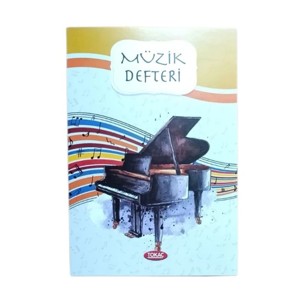 Tokaç A4 Müzik Defteri Karton Kapak 40 Yp-Piyano ürün görseli 1