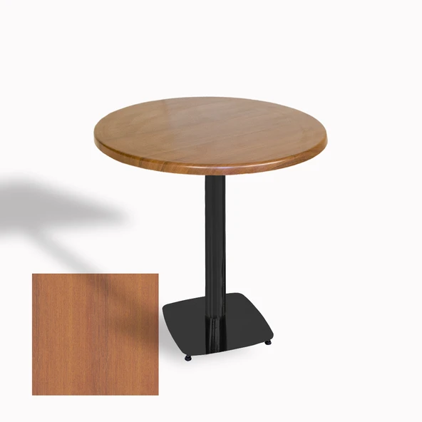 Tokyo Yuvarlak Masa (ESB) Çap 80cm - (Werzalit, Wermodin ve Allzalit Tabla) - Koyu Ahşap ürün görseli 1