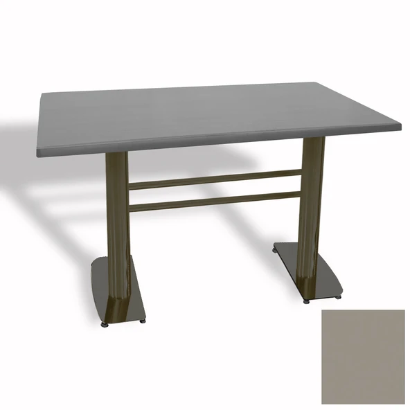 Tokyo Masa ESB (Werzalit, Allzalit yada Wermodin Tabla 80x140) - Koyu Gri ürün görseli 1