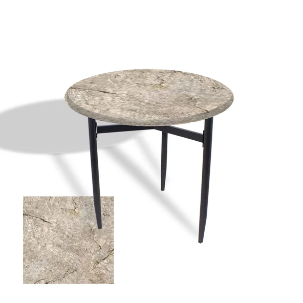 Venedik Masa Yuvarlak Çap 80 ESB (Werzalit, Wermodin veya Allzalit Tabla) - Scala Marble ürün görseli 1
