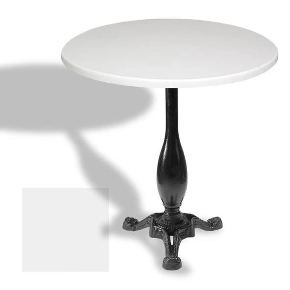 Çipa 2015 Döküm Ayak Yuvarlak Masa Çap 90cm - (Werzalit, Wermodin ve Allzalit Tabla) - Beyaz ürün görseli 1