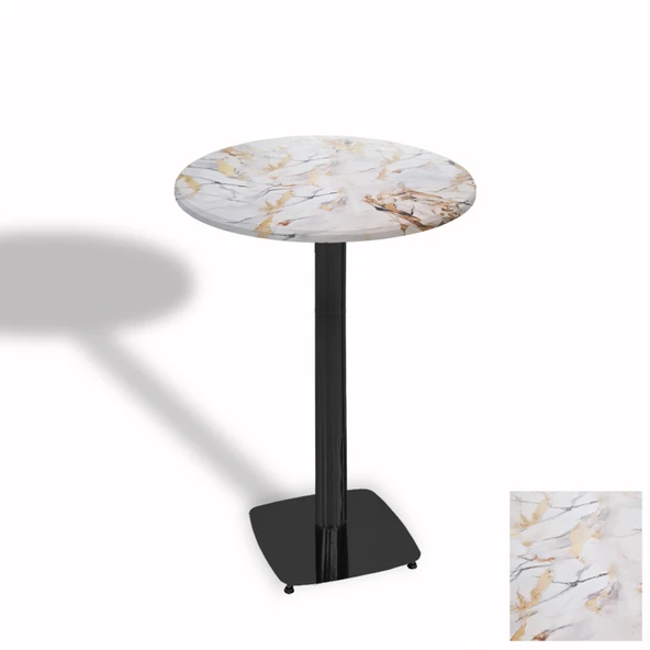 Bistro Masa Tokyo ESB - (Werzalit, Wermodin ve Allzalit Tabla 70 cm çap) - Gold ürün görseli 1