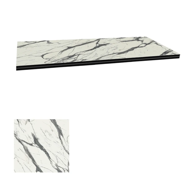 Kompakt Laminat Masa Tablası (80X120) - Afyon Marble ürün görseli 1