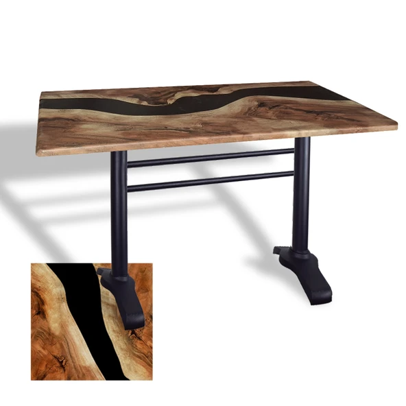 Çipa 3010 Döküm Ayak Masa 80x120 cm - (Werzalit, Wermodin ve Allzalit Tabla) - Epoxy ürün görseli 1