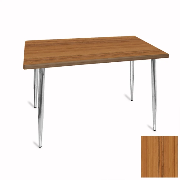 Manolya Mutfak Masası 80x120 Kromnikel (Werzalit, Wermodin ve Allzalit Tabla) - Real Teak ürün görseli 1