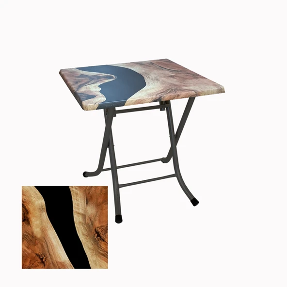 Klasik Katlanır Masa 70x70 cm - (Werzalit, Wermodin ve Allzalit Tabla) - Epoxy ürün görseli 1