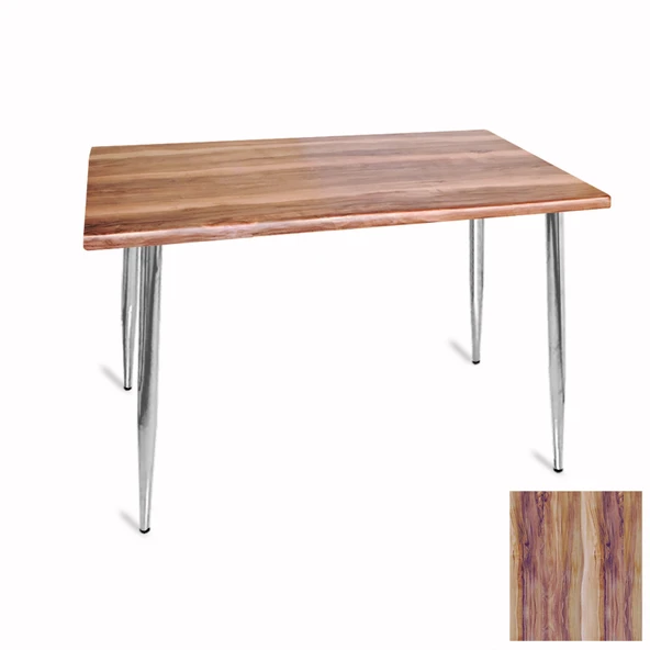 Manolya Mutfak Masası 80x120 Kromnikel (Werzalit, Wermodin ve Allzalit Tabla) - Indiana Wood ürün görseli 1