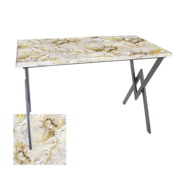 Anemon Mutfak Masası 80x140 (Werzalit, Wermodin ve Allzalit Tabla) - Gold ürün görseli 1