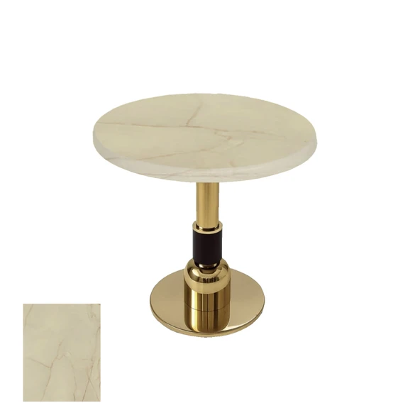 Gold Yuvarlak Masa  Çap 60cm - (Werzalit, Wermodin ve Allzalit Tabla) - Golden Marble ürün görseli 1
