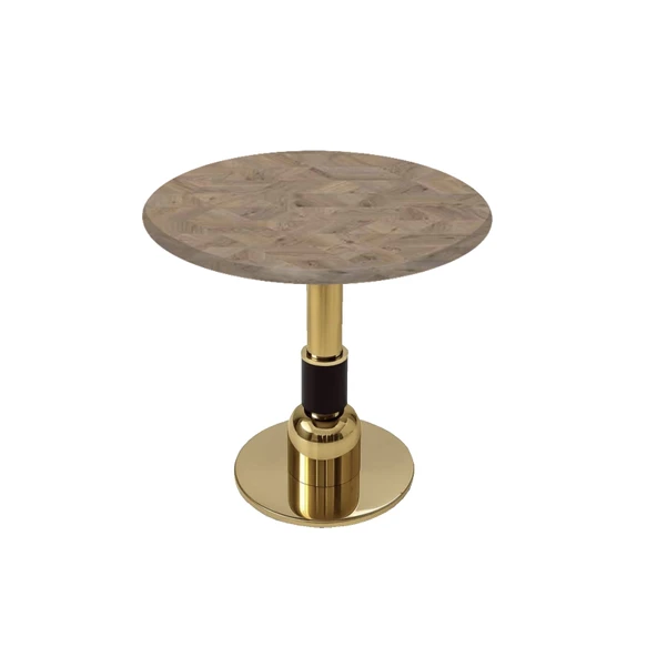 Gold Yuvarlak Masa  Çap 60cm - (Werzalit, Wermodin ve Allzalit Tabla) - Edgy Wood ürün görseli 1