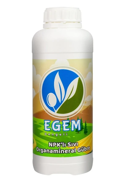 Egem 1 Litre 7-7-7 Npk Organamineral Sıvı Gübre ürün görseli 1