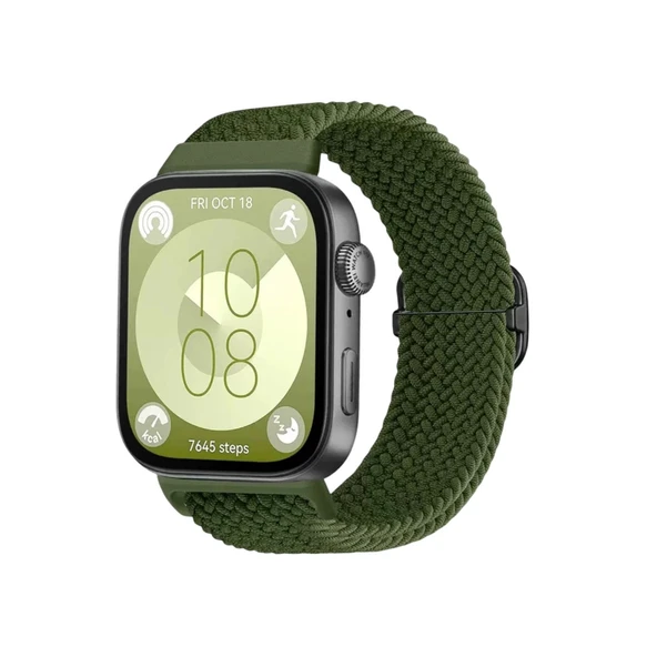 Huawei Fit 4  Kordon - Koyu Yeşil ürün görseli 1