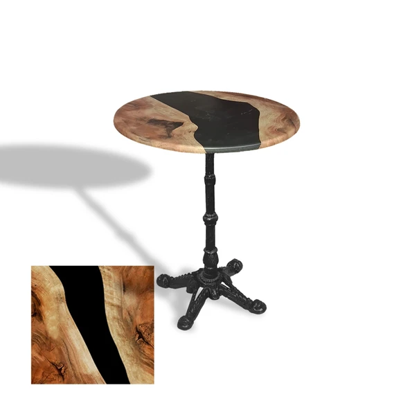 Çipa 1002 Döküm Ayak Yuvarlak Masa Çap 60cm - (Werzalit, Wermodin ve Allzalit Tabla) - Epoxy ürün görseli 1