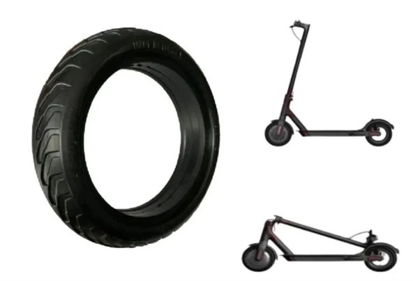 TEX  E-SCOOTER YUMUŞAK DOLGULU 8.5 INCH DIŞ LASTİK SİYAH ürün görseli 1