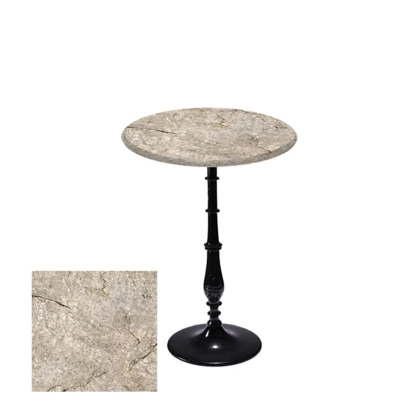 Bistro Döküm Ayak Çipa-6006 Masa -  (Werzalit, Wermodin ve Allzalit Tabla 60 cm çap) - Scala marble ürün görseli 1