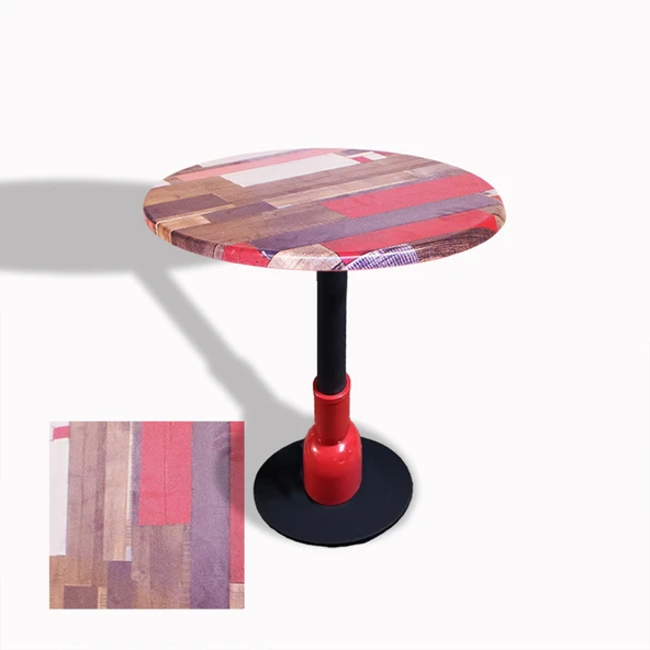 Melody Yuvarlak Masa (ESB) Çap 70cm - (Werzalit, Wermodin ve Allzalit Tabla) - Redwood ürün görseli 1