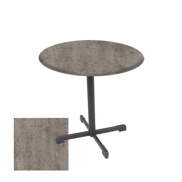 Halley Yuvarlak ESB Masa Çap 90cm - (Werzalit, Wermodin ve Allzalit Tabla) - Kahve Oxid ürün görseli 1