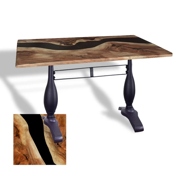 Çipa 3011 Döküm Ayak Masa 70x120 cm - (Werzalit, Wermodin ve Allzalit Tabla) - Epoxy ürün görseli 1