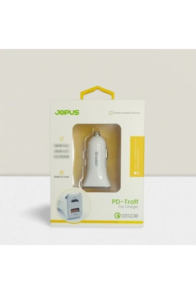 Universal Jo-a7 Troff Usb / Pd Araç Şarj Başlığı 20w ürün görseli 1