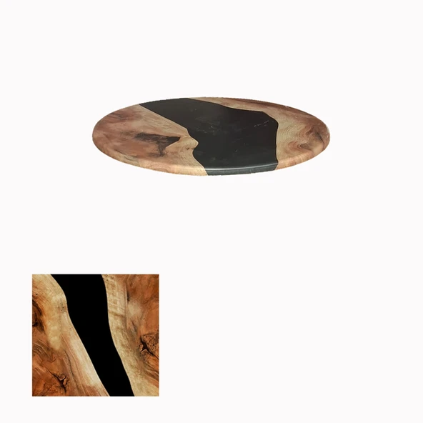 Werzalit, Allzalit veya Wermodin Masa Tablası Yuvarlak 90cm - Epoxy ürün görseli 1