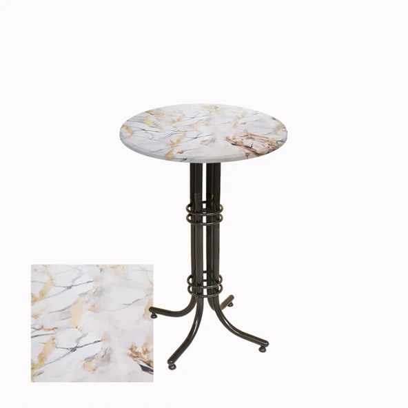 Bistro Masa Buket - (Werzalit, Wermodin ve Allzalit Tabla 70 cm çap) - Gold ürün görseli 1