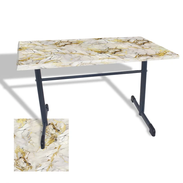 Halley Mutfak Masası 80x140 ESB (Werzalit, Wermodin ve Allzalit Tabla) - Gold ürün görseli 1