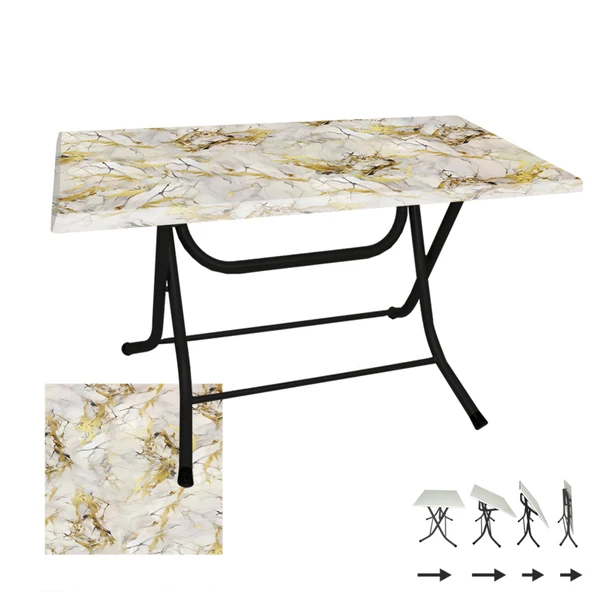 Klasik Katlanır Masa 70x120 cm - (Werzalit, Wermodin ve Allzalit Tabla) - Gold ürün görseli 1