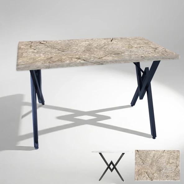 Anemon Mutfak Masası 80x120 (Werzalit, Wermodin ve Allzalit Tabla) - Scala Marble ürün görseli 1