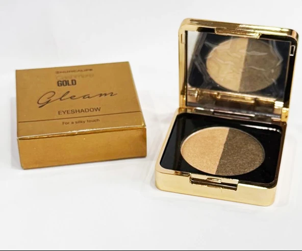 HuncaLife İkili Göz Farı 02 Cashmere Gold Gleam 80897 Sedefli Ten-Sedefli Açık Kahve ürün görseli 1