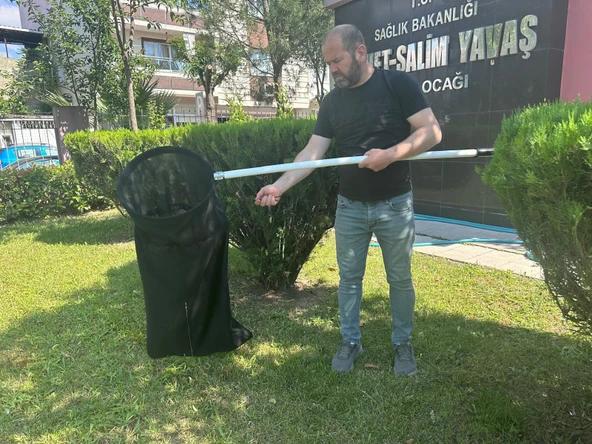 Yılan Taşıma Torbası Fileli 190 cm (Metal Saplı) ürün görseli 1