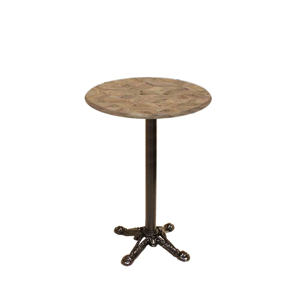 Bistro Döküm Ayak Çipa Masa -  (Werzalit, Wermodin ve Allzalit Tabla 70 cm çap) - Edgy Wood ürün görseli 1