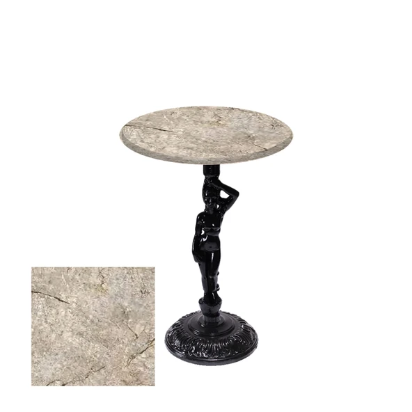 Bistro Döküm Ayak Çipa Angel Masa -  (Werzalit, Wermodin ve Allzalit Tabla 60 cm çap) - Scala Marble ürün görseli 1