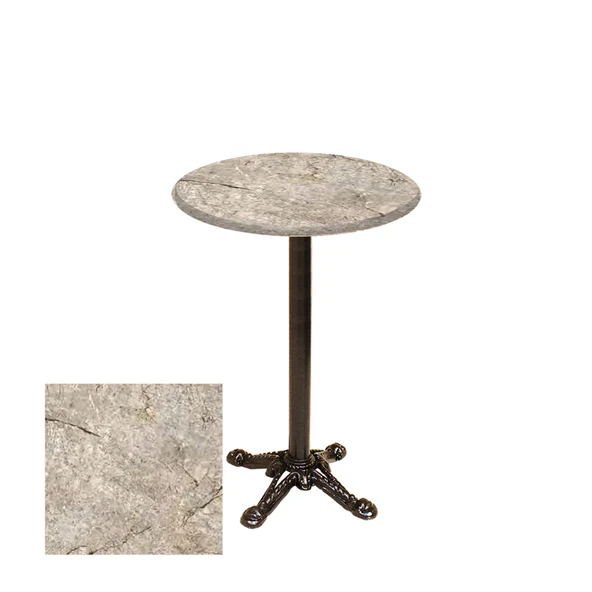 Bistro Döküm Ayak Çipa Masa -  (Werzalit, Wermodin ve Allzalit Tabla 70 cm çap) - Scala Marble ürün görseli 1