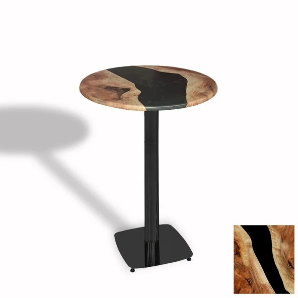 Bistro Masa Tokyo ESB - (Werzalit, Wermodin ve Allzalit Tabla 70 cm çap) - Epoxy ürün görseli 1
