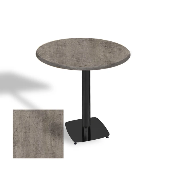Tokyo Yuvarlak Masa (ESB) Çap 60cm - (Werzalit, Wermodin ve Allzalit Tabla) - Kahve Oxid ürün görseli 1