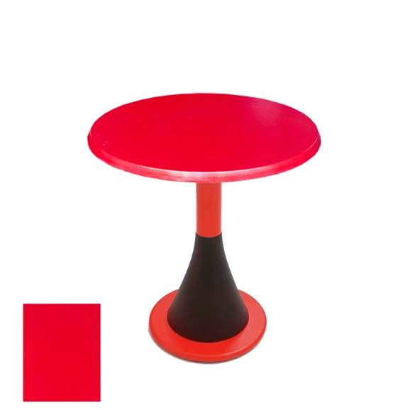 Napoli Yuvarlak Masa  Çap 70cm - (Werzalit, Wermodin ve Allzalit Tabla) - Kırmızı ürün görseli 1