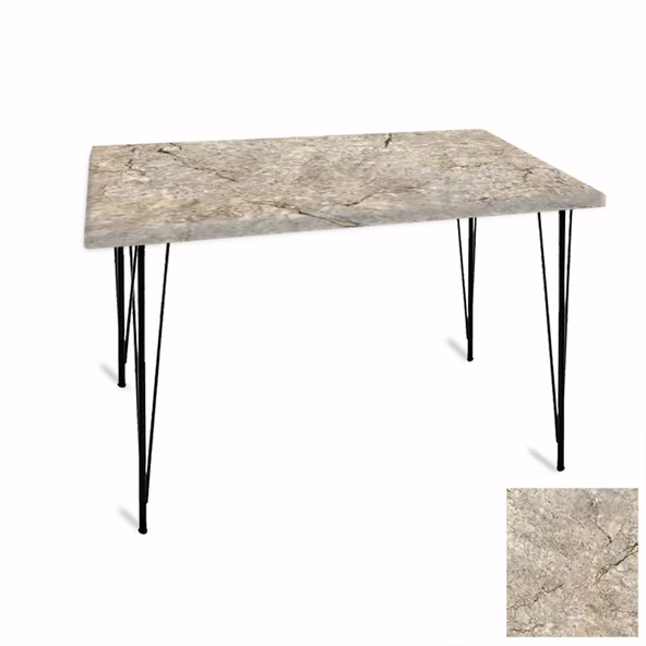 Premıum Mutfak Masası 70x120 ESB (Werzalit, Wermodin ve Allzalit Tabla) - Scala Marble ürün görseli 1
