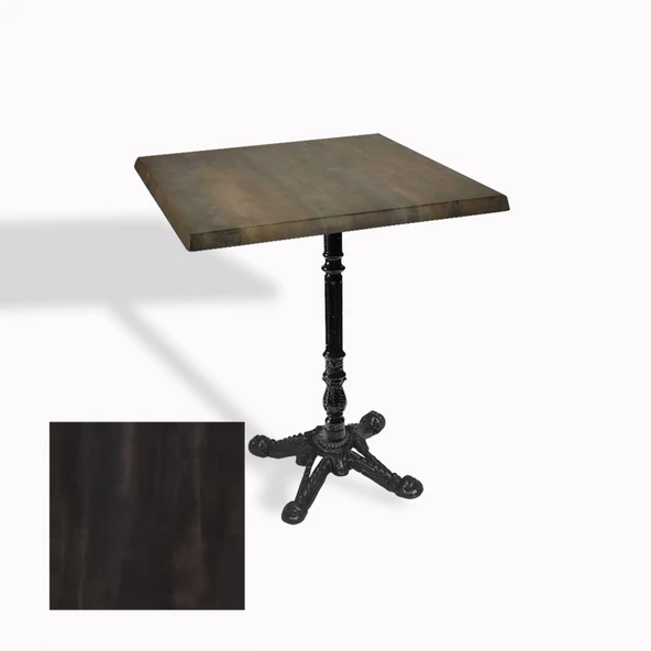 Çipa 1004 Döküm Ayak Kare Masa 60X60 cm - (Werzalit, Wermodin ve Allzalit Tabla) - Rocked ürün görseli 1
