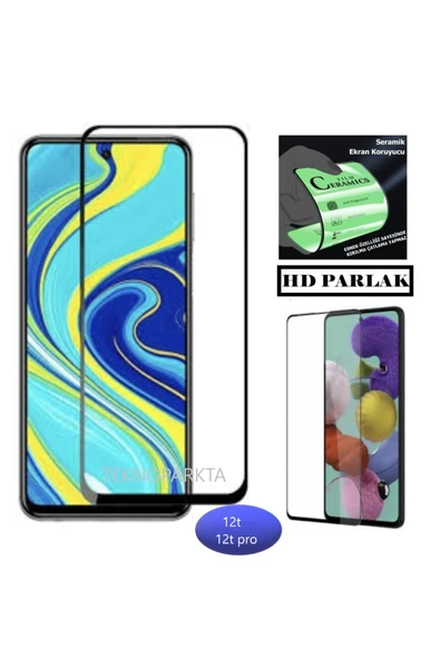 Xiaomi Mi 12t - Mi 12t Pro Ekran Koruyucu Seramik Esnek Tam Kaplayan Kırılmaz Cam Ekran ürün görseli 1