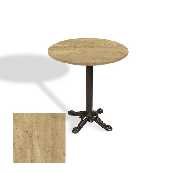 Çipa Döküm Ayak Yuvarlak Masa Çap 90cm - (Werzalit, Wermodin ve Allzalit Tabla) - Avalone Pine ürün görseli 1