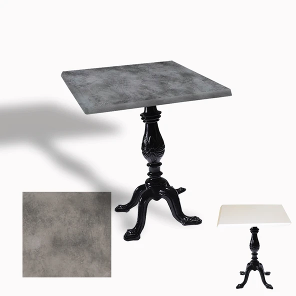 Çipa 1001 Döküm Ayak Kare Masa 80X80 cm - (Werzalit, Wermodin ve Allzalit Tabla) - Copperfield ürün görseli 1