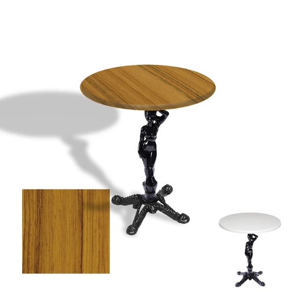 Çipa 1003 Döküm Ayak Yuvarlak Masa Çap 60cm - (Werzalit, Wermodin ve Allzalit Tabla) - Real Teak ürün görseli 1