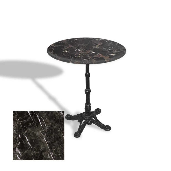 Çipa 1002 Döküm Ayak Yuvarlak Masa Çap 80cm - (Werzalit, Wermodin ve Allzalit Tabla) - Teramo ürün görseli 1