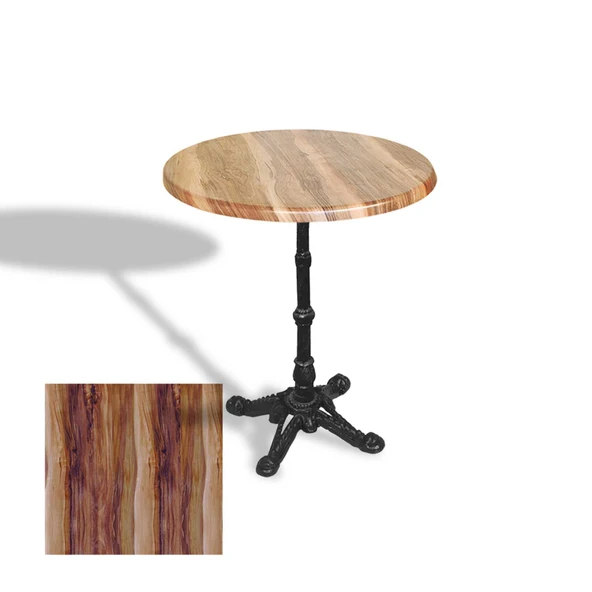 Çipa 1002 Döküm Ayak Yuvarlak Masa Çap 80cm - (Werzalit, Wermodin ve Allzalit Tabla) - Indiana Wood ürün görseli 1